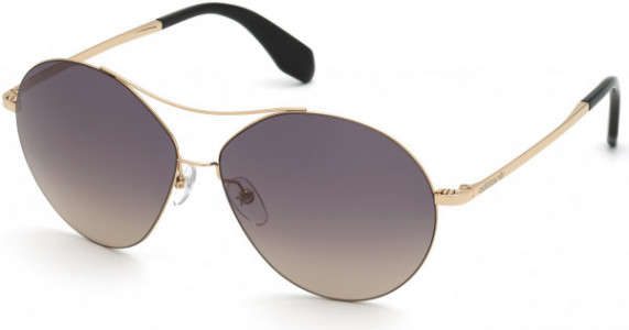 adidas Originals OR0001 Sunglasses, 28B - Shiny Rose Gold / Gradient Smoke Lenses