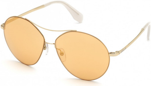 adidas Originals OR0001 Sunglasses, 32G - Gold / Brown Mirror Lenses