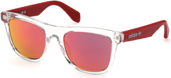 adidas Originals OR0057 Sunglasses, 26U - Crystal / Bordeaux Mirror