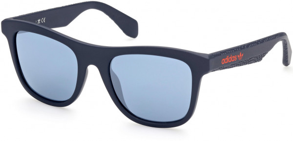 adidas Originals OR0057 Sunglasses, 92X - Blue/other / Blue Mirror