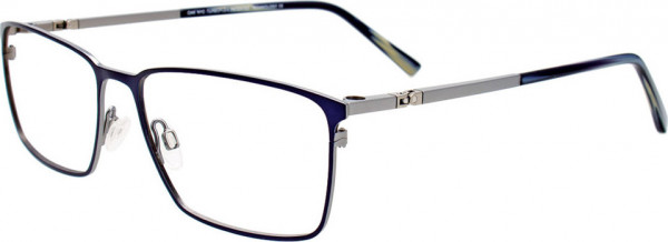 OAK NYC O3013 Eyeglasses, 050 - Satin Blue & Steel / Satin Blue & Steel