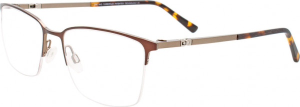 OAK NYC O3016 Eyeglasses, 010 - Br Sat Brn & St/ Steel & Tort