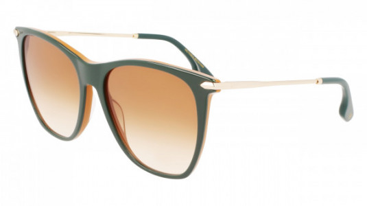 Victoria Beckham VB636S Sunglasses, (342) GREEN/CARAMEL