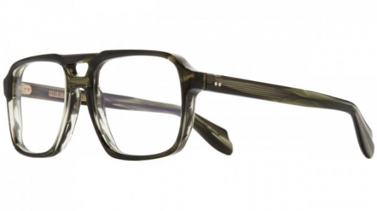 Cutler and Gross CGOP139457 Eyeglasses, (011) STRIPED GREEN HAVANA