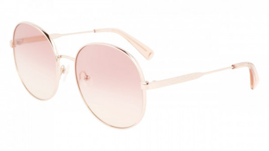 Longchamp LO161S Sunglasses, (703) ROSE GOLD/GRADIENT ROSE/PEACH
