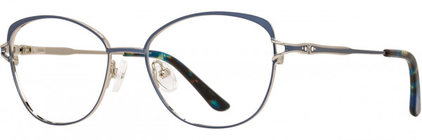 Cote D'Azur Cote d'Azur 324 Eyeglasses, 2 - Navy / Silver