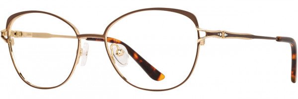 Cote D'Azur Cote d'Azur 324 Eyeglasses, 3 - Chocolate / Gold