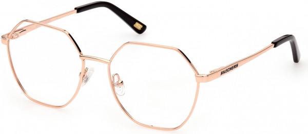 Skechers SE2195 Eyeglasses, 028 - Shiny Rose Gold