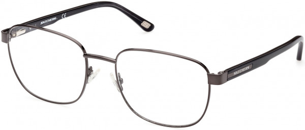 Skechers SE3330 Eyeglasses, 012 - Shiny Dark Ruthenium
