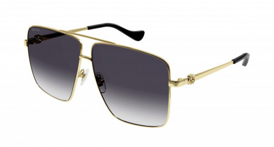 Gucci GG1087S Sunglasses, 001 - GOLD with GREY lenses