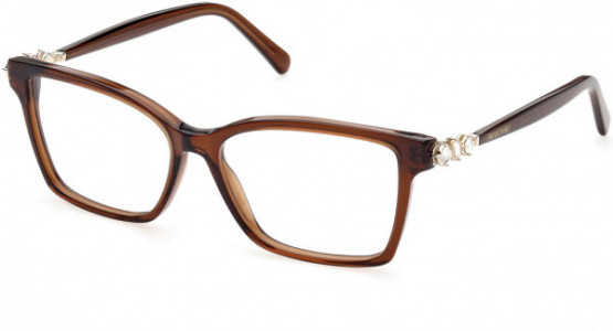 Swarovski SK5442 Eyeglasses, 050 - Dark Brown/other