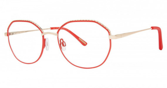Via Spiga VS FIAMMETTA Eyeglasses, 910 RED/GOLD