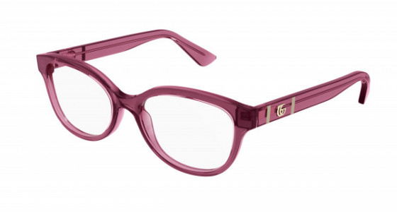 Gucci GG1115O Eyeglasses, 002 - BURGUNDY with TRANSPARENT lenses