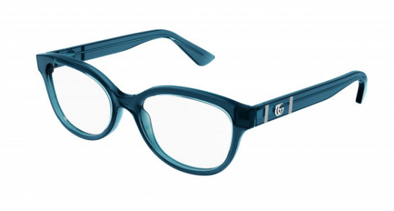 Gucci GG1115O Eyeglasses, 003 - BLUE with TRANSPARENT lenses