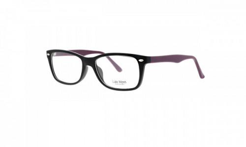 Lido West Brook Eyeglasses, Black Violet
