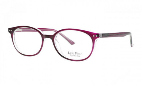 Lido West Sangria Eyeglasses, Purple Crystal