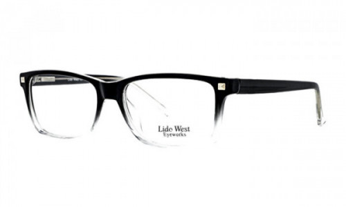 Lido West Sunset Eyeglasses, Black/Crystal