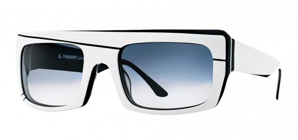 Thierry Lasry PIMPY VINTAGE Sunglasses, White & Black
