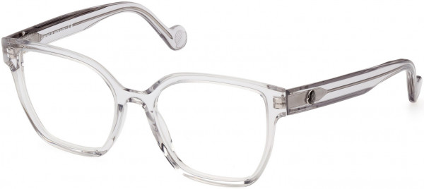Moncler ML5155 Eyeglasses, 020 - Shiny Transparent Crystal