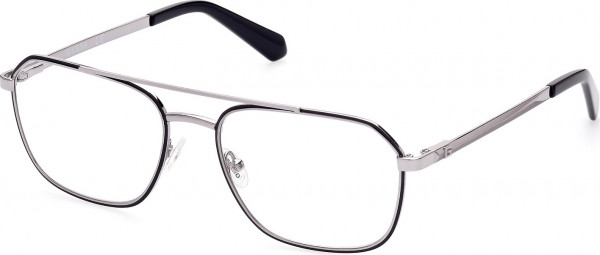 Guess GU50049 Eyeglasses, 010 - Shiny Antiqued Light Nickeltin / Shiny Antiqued Light Nickeltin
