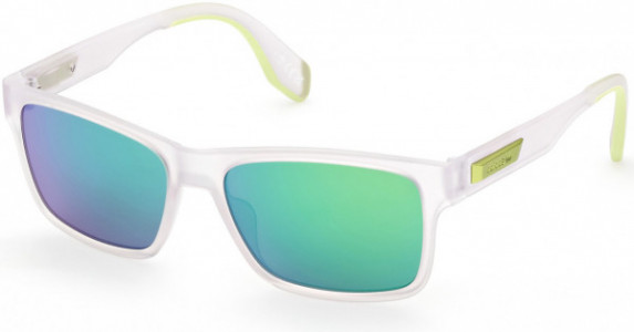 adidas Originals OR0067 Sunglasses, 26X - Crystal / Blue Mirror