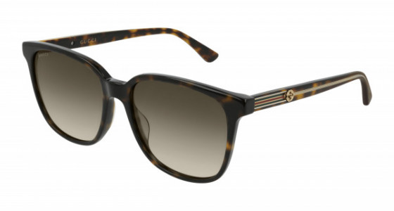 Gucci GG0376SN Sunglasses, 002 - HAVANA with BROWN lenses