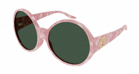 Gucci GG0954S Sunglasses, 009 - PINK with RED lenses