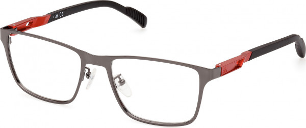 adidas SP5021 Eyeglasses, 008 - Shiny Gunmetal / Matte Black