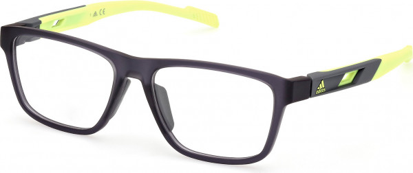adidas SP5027 Eyeglasses, 020 - Matte Grey / Matte Light Yellow