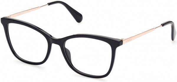 MAX&Co. MO5051 Eyeglasses, 001 - Shiny Black