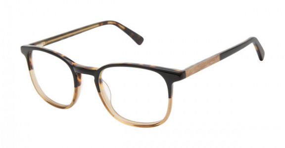 BOTANIQ BIO1012T Eyeglasses, Black/Brown Crystal (BLK)