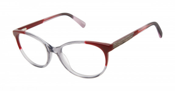 BOTANIQ BIO1002T Eyeglasses, Grey/Burgundy (GRY)