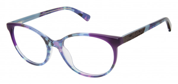 BOTANIQ BIO1002T Eyeglasses, Purple Tortoise (PUR)