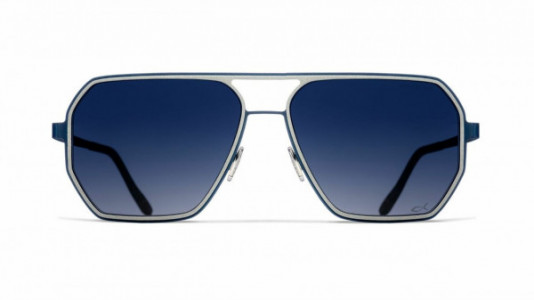 Blackfin Eagle Head [BF978] Sunglasses, C1463 - Gray/Blue (Gradient Dark Blue)