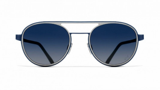 Blackfin Pebble Beach [BF979] Sunglasses, C1463 - Gray/Blue (Solid Smoke)