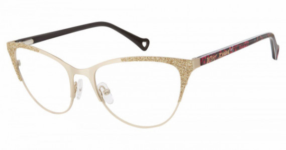 Betsey Johnson BET LOVE BIRD Eyeglasses, gold