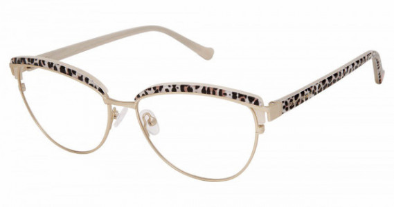Betsey Johnson BET LUXE Eyeglasses, gold