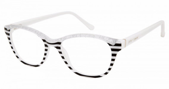 Betsey Johnson BET SHIMMY Eyeglasses, white