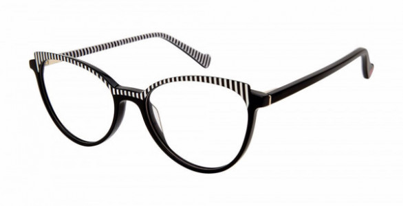 Betsey Johnson BET THE 411 Eyeglasses, black