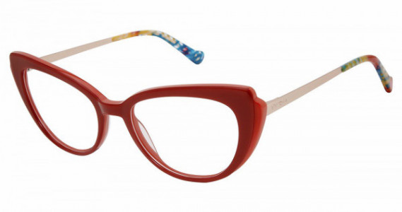 Betsey Johnson BET VIBES Eyeglasses, red
