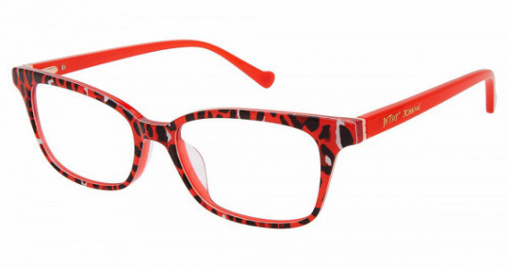 Betsey Johnson BET WILDHEART Eyeglasses, red