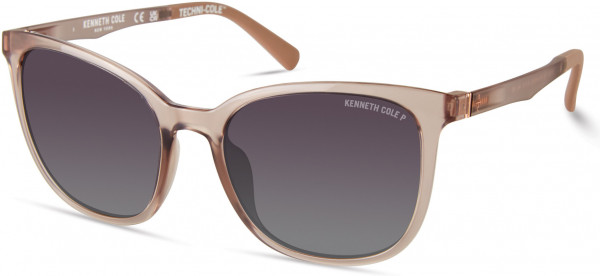 Kenneth Cole New York KC7263 Sunglasses, 72D - Shiny Pink / Smoke Polarized