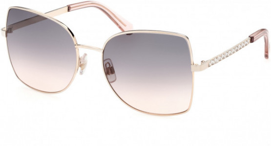 Swarovski SK0369 Sunglasses, 028 - Shiny Rose Gold