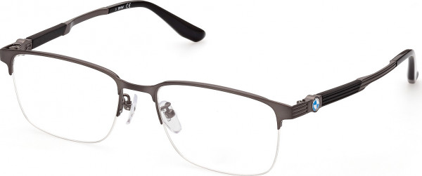 BMW Eyewear BW5051-H Eyeglasses, 013 - Matte Dark Ruthenium / Shiny Black