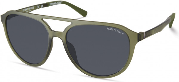 Kenneth Cole New York KC7261 Sunglasses, 97D - Matte Dark Green / Smoke Polarized