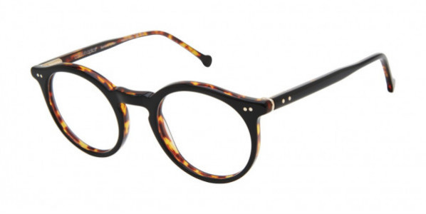 Colors In Optics C1140 BESPECKLED II Eyeglasses, OXTS BLACK OVER CRYSTAL