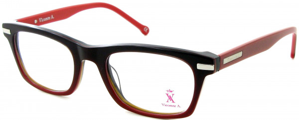 Vicomte A. VA40043 Eyeglasses, C2 BROWN/RED