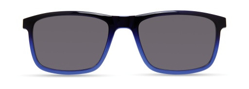 ECO by Modo GRAPE Eyeglasses, DARK BLUE - SUN CLIP