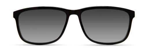 ECO by Modo THISTLE Eyeglasses, BLACK - SUN CLIP