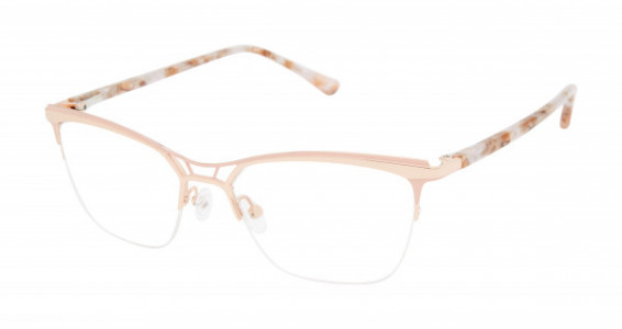 L.A.M.B. LA102 Eyeglasses, Blush/Rose Gold (BLS)
